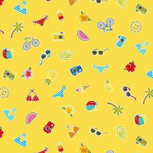 Pool Scatter Yellow ('Pool Party' collection)
