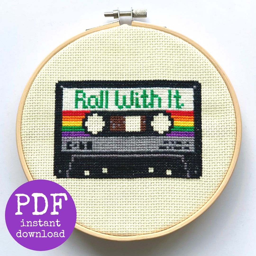 CROSS STITCH PDF - Roll With It (Instant download PDF only)