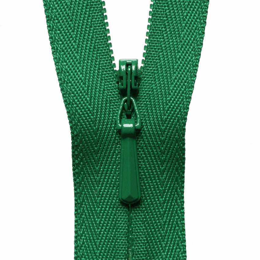 YKK Concealed Zip (16 inch / 41cm) #876 Bottle Green