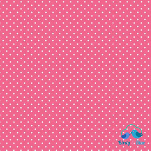 Candy Pink Dot (Basics Collection) Premium Cotton Fabric
