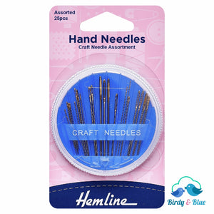 Hand Sewing Needles X 25 - Craft Assortment By Hemline