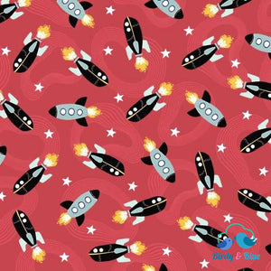 Ready Your Rockets Glow-In-The-Dark (Super Fred Collection) Premium Cotton Fabric