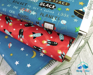 Ready Your Rockets Glow-In-The-Dark (Super Fred Collection) Premium Cotton Fabric