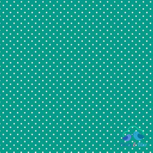 Turquoise Dot (Basics Collection) Premium Cotton Fabric
