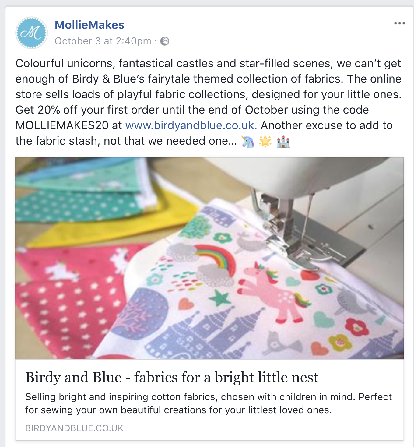 Thanks Mollie Makes!