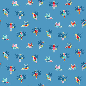Parrots Blue  ('Pool Party' collection)