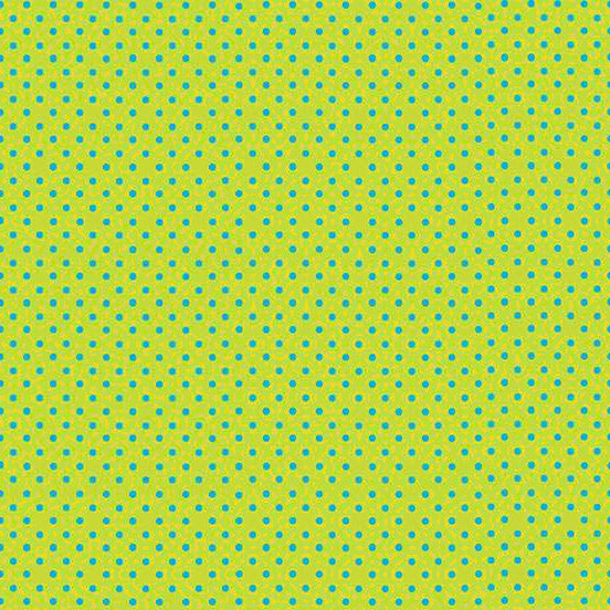 Lime/Turquoise Dot ('Basics' collection)