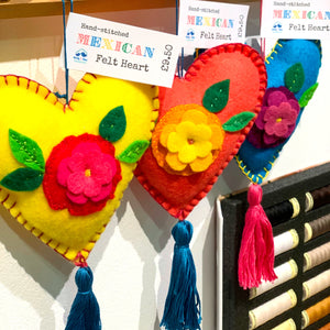 Mexican Hanging Hearts (Handmade by Birdy)