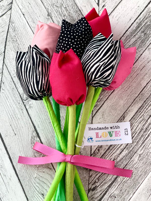 Fabric Tulips (Handmade by Birdy)