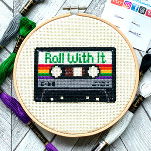 CROSS STITCH PDF - Roll With It (Instant download PDF only)
