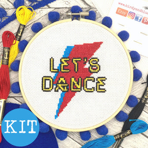 CROSS STITCH KIT - Let's Dance (complete kit including 6" hoop)