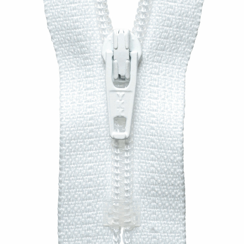 YKK Skirt Zip (4 inch / 10cm) #501 white