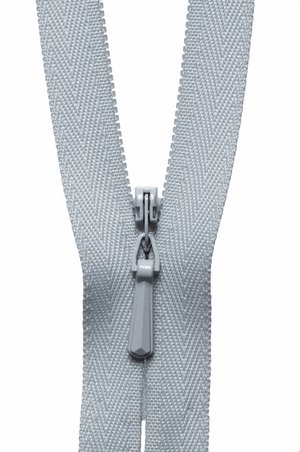 YKK Concealed Zip (9 inch / 23cm) Silver Grey #336