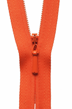 YKK Concealed Zip (9 inch / 23cm) Jaffa Orange #523