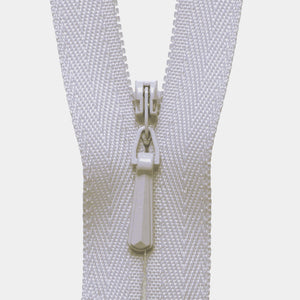YKK Concealed Zip (16 inch / 41cm) #336 silver grey