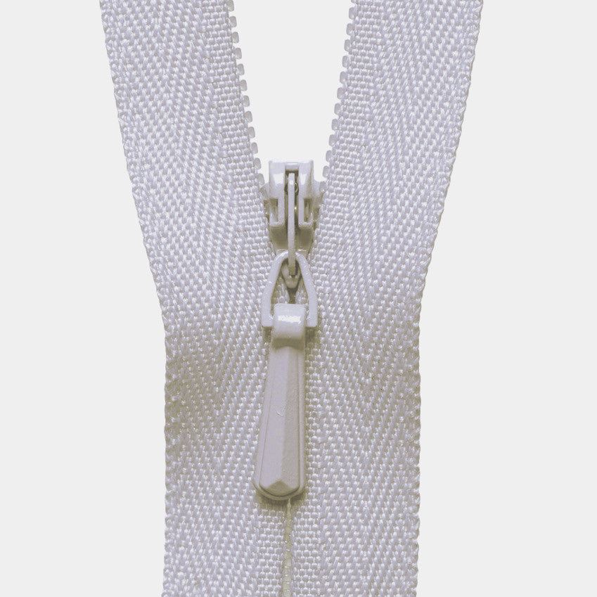 YKK Concealed Zip (16 inch / 41cm) #336 silver grey