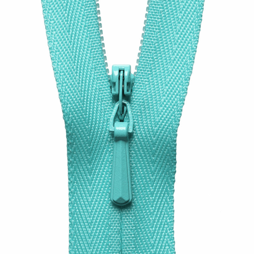 YKK Concealed Zip (16 inch / 41cm) #385 sea green