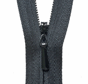 YKK Concealed Zip (16 inch / 41cm) #580 Black