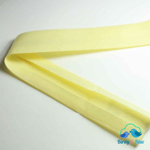 Bias Binding Tape - Lemon 25Mm Polycotton (Per Metre)