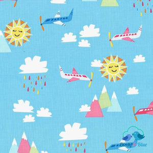 Blue Sky (Travel Daze Collection) Premium Cotton Fabric