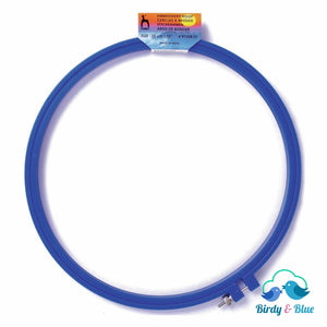 Embroidery Hoop Blue Plastic - Choice Of Sizes 25Cm (10 Inch)