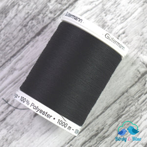 Gutermann Sew-All Thread #000 (Black) 1000M / 100% Polyester Sewing