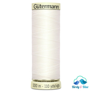 Gutermann Sew-All Thread #111 (Off-White) 100M / 100% Polyester Sewing