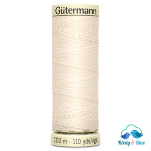 Gutermann Sew-All Thread #802 (Cream) 100M / 100% Polyester Sewing
