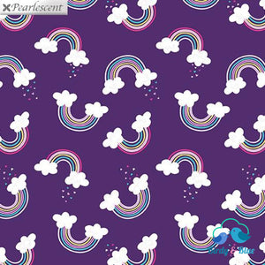 Magical Rainbow Purple (Unicorn Magic Collection) Premium Cotton Fabric