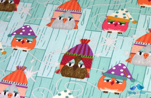 Owls In Hats (Aint Life A Hoot Collection) Premium Cotton Fabric