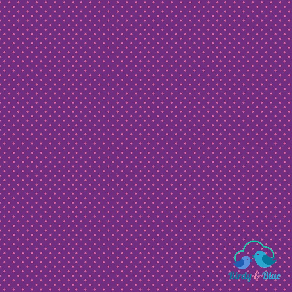 Purple/pink Dot (Basics Collection) Premium Cotton Fabric