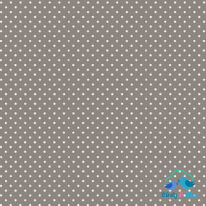 Steel Grey Dot (Basics Collection) Premium Cotton Fabric