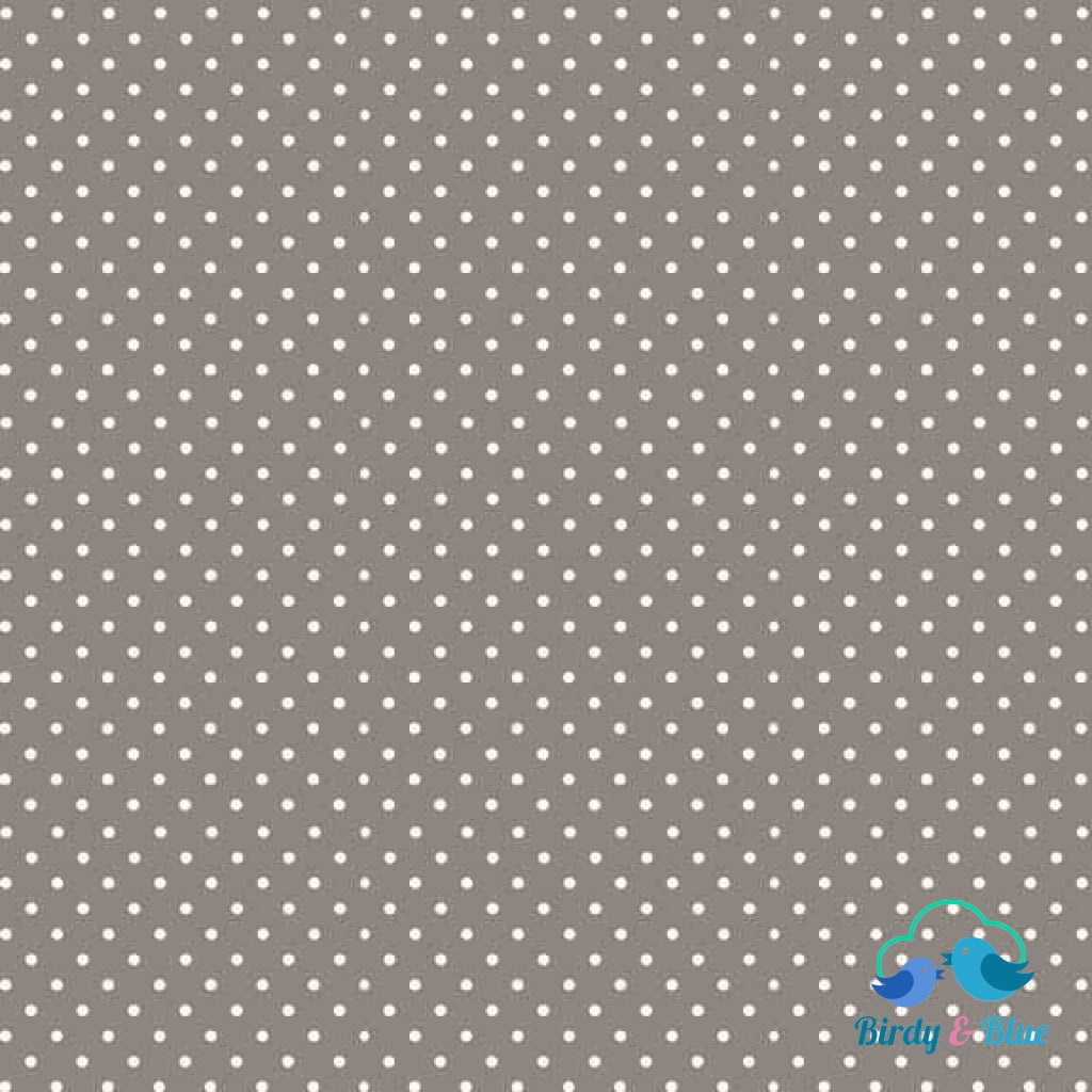 Steel Grey Dot (Basics Collection) Premium Cotton Fabric