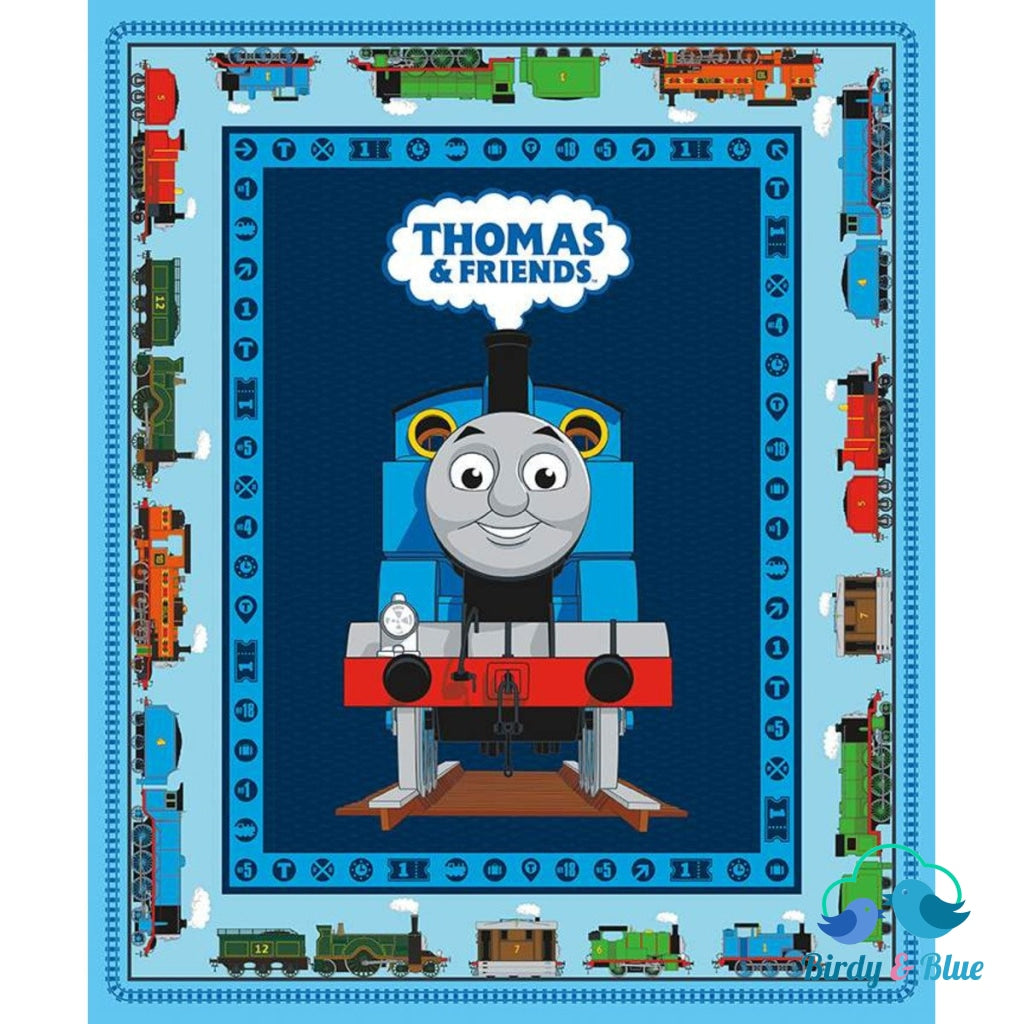 Thomas Friends Panel (All Aboard With & Collection) Premium Cotton Fabric
