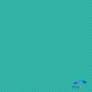 Turquoise/blue Dot (Basics Collection) Premium Cotton Fabric