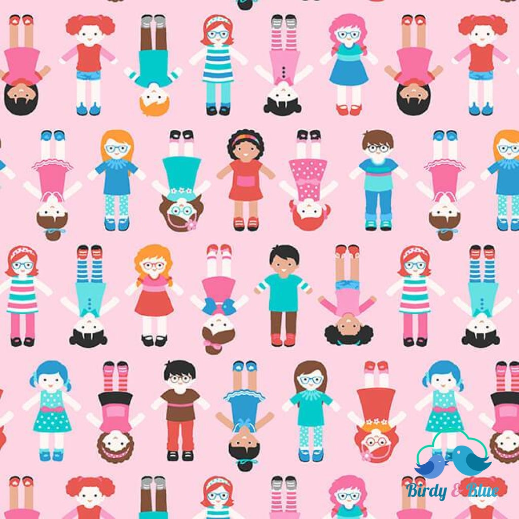 World Children Pink (Sew Kind Collection) Premium Cotton Fabric